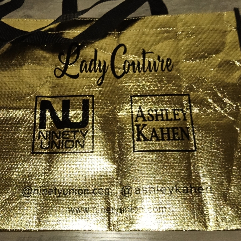 Metallic Gold Tote Bag Stuff With Goodys